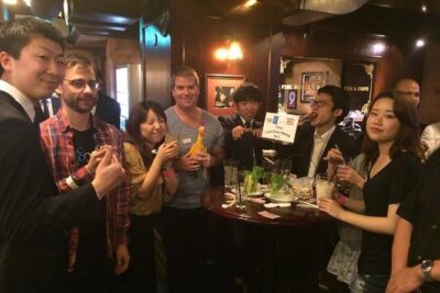 Meet Locals experience Fun Chat Drink Osaka International Party