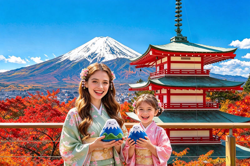 【Mount Fuji Magnificent Scenery Exploration Day Tour】Arakurayama Sengen Park & Kawaguchiko Oishi Park & Oshino Hakkai & INS Famous Lawson & Hikawa Clock Shop (Departing from Tokyo) - A day built around Mount Fuji views