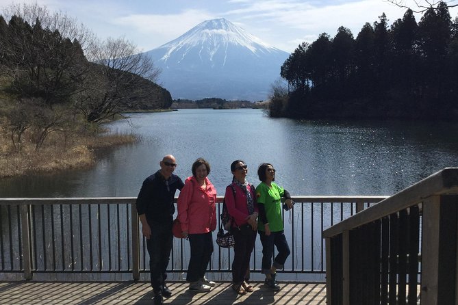 Mt.Fuji area Tour from Shimizu Port / Van Taxi - Lake Tanuki: a calm first look at Mount Fuji