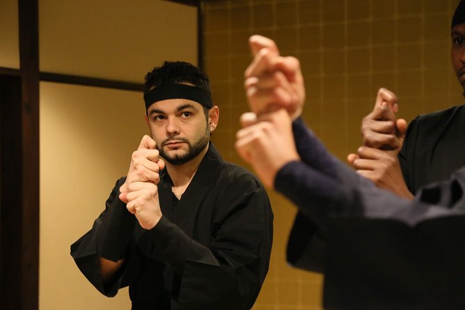 Ninja 2-hour Hands-on Lesson by Japanese master in Kyoto -Medium - Shuriken, sickle, and blowgun practice