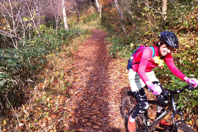 Nopporo Forest Mountain Bike Tour from Sapporo, presenting a retro Cycle cap - What the $52.55 price includes