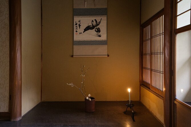 Oboro | Mindful Tea Ceremony in a 100-Year-Old Kyoto Teahouse - The handmade candle at the end