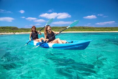 Okinawa Miyako Beach SUP or Canoe and sea turtle Snorkeling