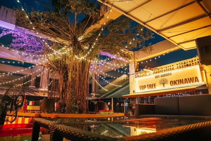 Okinawa:Sky BAR TOPTREE Nightclub Entry Ticket+Drink & VIP - A new night-out idea above Kokusai Street