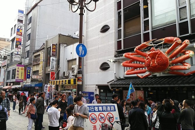 Osaka Castle & Dotonbori Lively One-Day Walking Tour - Osaka Castle, stone walls, and samurai power