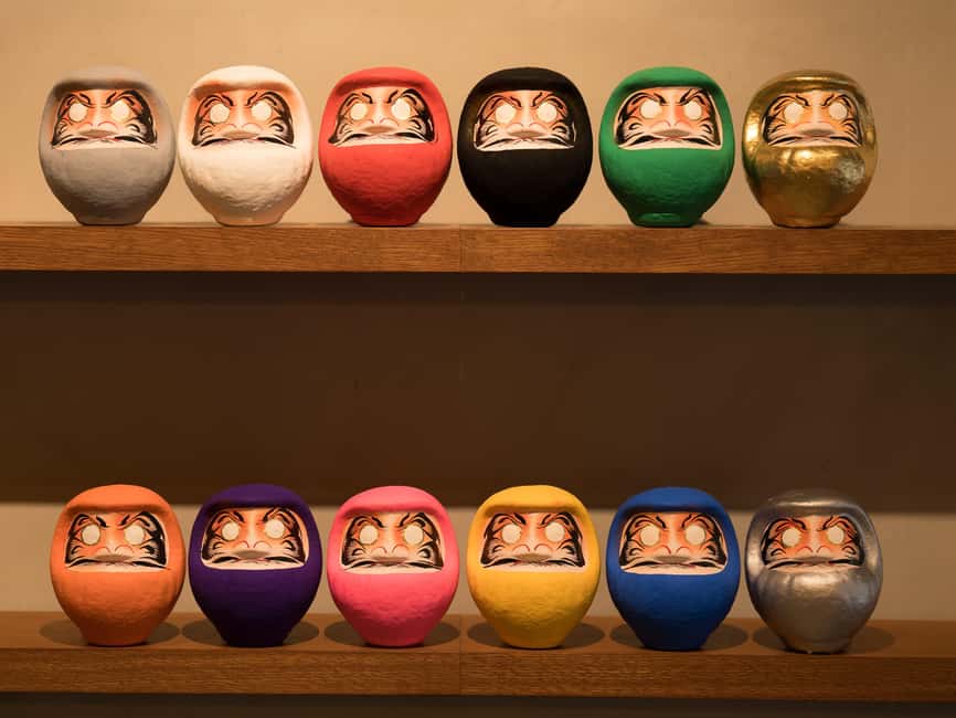 Osaka Daruma Workshop — Paint Your Own Good-Luck Daruma - Finishing details and taking it home