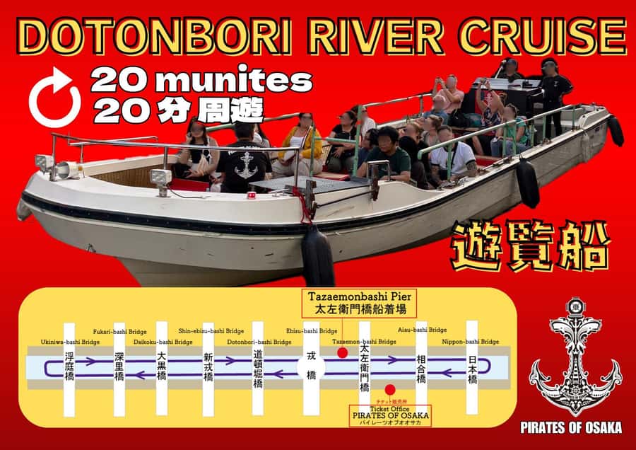 Osaka: Dotonbori's Bridges 20-Minute Cruise - Why a short Dotonbori cruise works