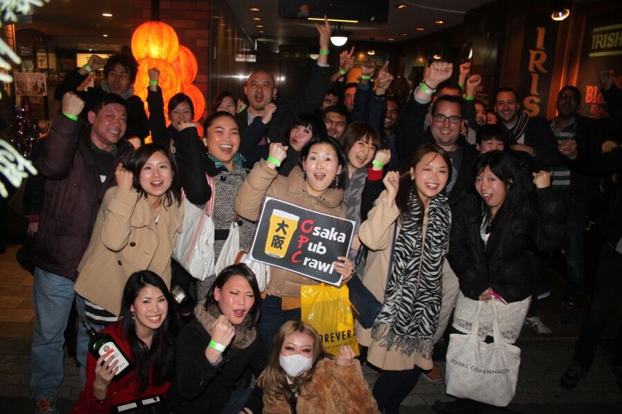 Osaka: Guided Pub Crawl - The first bar: a relaxed start with games and shots