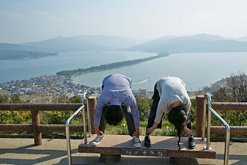 Osaka: Kyoto By The Sea with Amanohashidate & Ine no Funaya - Amanohashidate and its upside-down view