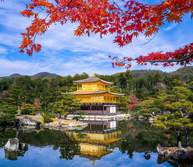 Osaka: Kyoto & Uji Historical Sites and Scenic Delights Tour - Kinkaku-ji and the short first look at Kyoto