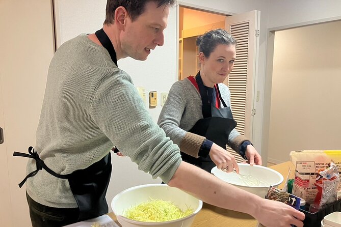 Osaka Okonomiyaki Cooking Class "Learn here and make it at home" - A full hour to eat, drink, and compare your results