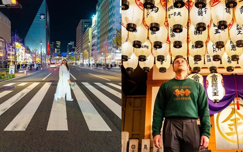 Osaka: Private Vibrant Nighttime Photoshoot (Dotonbori) - America Mura and the less obvious corners