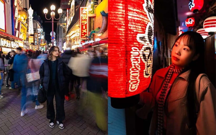 Osaka: Private Vibrant Nighttime Photoshoot (Dotonbori) - How the posing help changes the experience