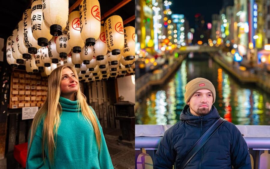 Osaka: Private Vibrant Nighttime Photoshoot (Dotonbori) - What you receive after the session