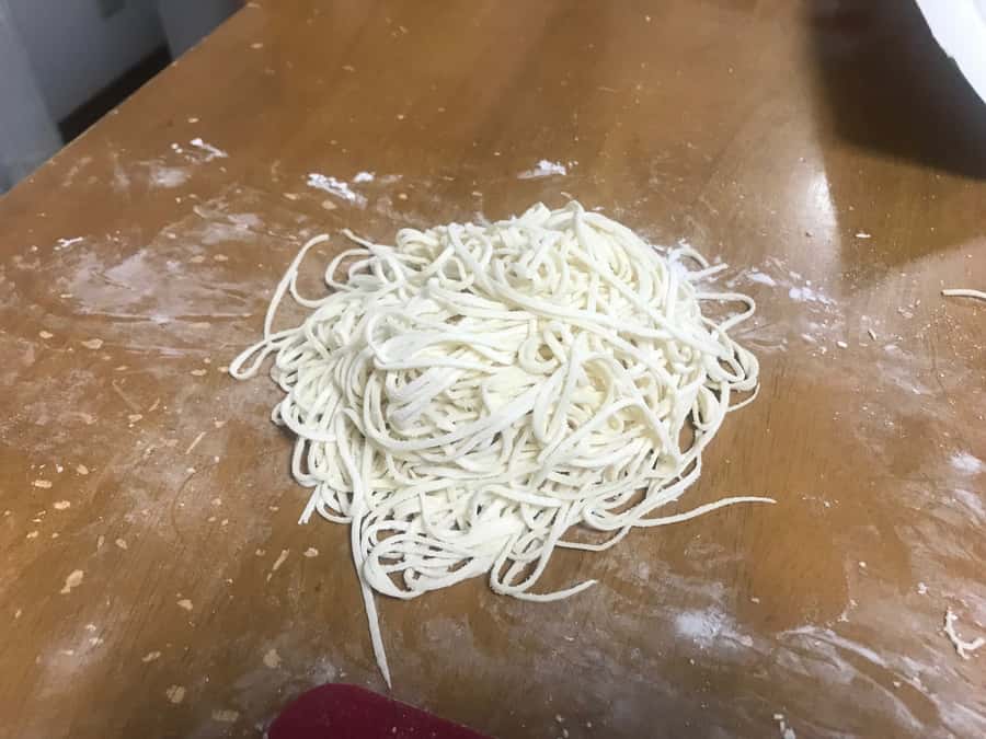 Osaka: Ramen and Gyoza Cooking Class in Dotonbori - Making minced chicken gyoza from scratch