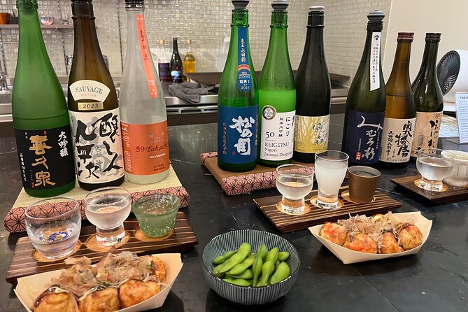 Osaka Sake Tasting & Takoyaki Cooking Experience - Making Osaka takoyaki from batter to plate