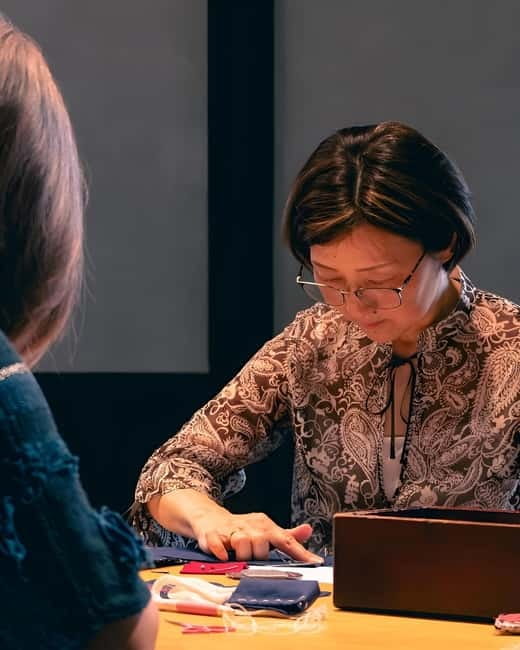 Osaka: Sashiko Japanese Craftsmanship Workshop - Making your own geometric coaster