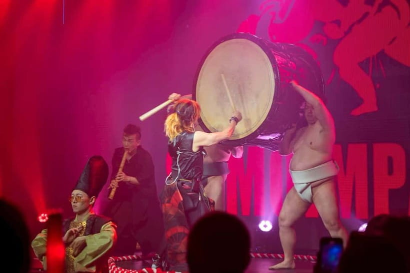 Osaka:SUMO BEATS SHOWCASE: Taiko Drum and Wagyu burger! - Who Will Enjoy This Most