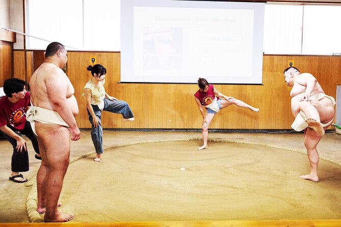 Osaka Sumo Experience with Live Show and Audience Challenge - The audience challenge is fun, but prepare for a physical surprise