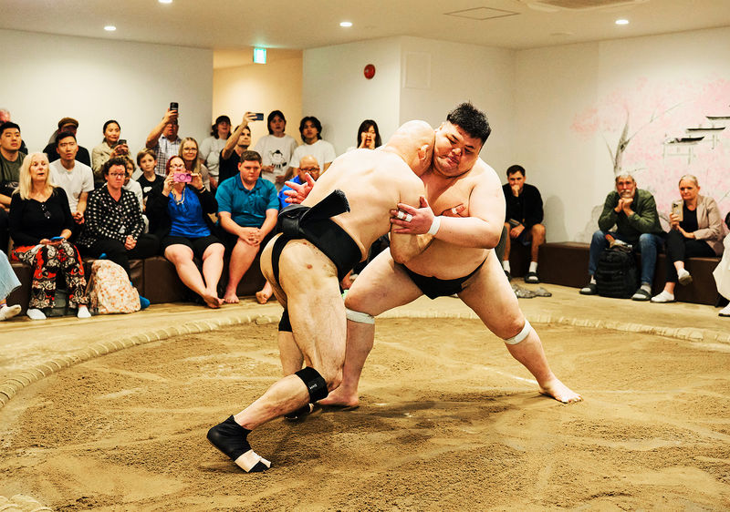 Osaka: Sumo Experience with Live Show & Audience Challenge - The show brings sumo within arm’s reach
