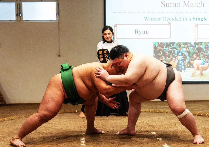Osaka: Sumo Experience with Live Show & Audience Challenge - The ring challenge is the memorable extra