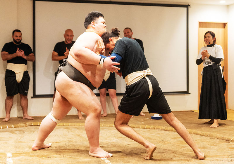 Osaka: Sumo Experience with Live Show & Audience Challenge - From ceremony to training to a one-round match