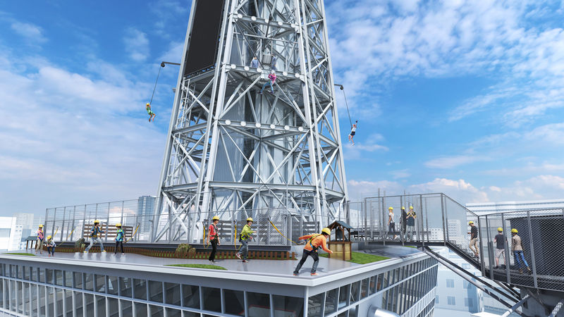 Osaka Tsutenkaku Tower Ticket - The Tower Slider: 60 meters in about 10 seconds