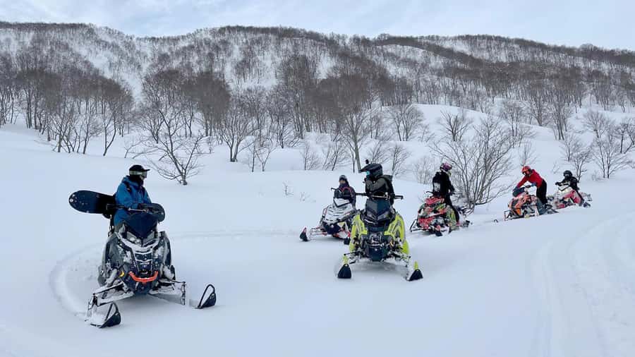 Penguin Fun & Snowmobile : Sapporo Winter (Asahiyama Zoo) - The ride back to Sapporo