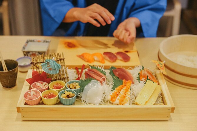 Popular Sushi Making Class near Tokyo Tower - The chefs and English instruction