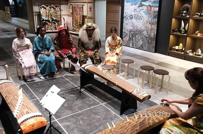 Premium Kimono Dressing, Tea Ceremony, Calligraphy, Samurai show - Samurai armor and sword performances