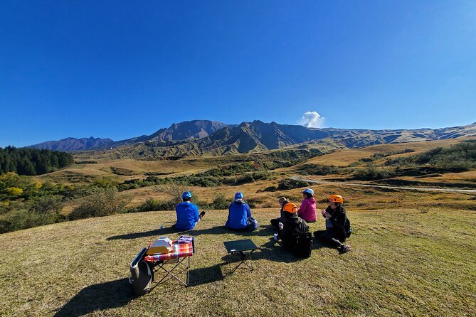 Private E-MTB guided cycling around Mt. Aso volcano & grasslands - A Private Group Makes a Difference