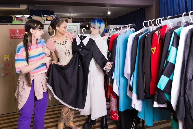 Professional Cosplay Photography Experience with English Guide - Choosing a costume at Cosset