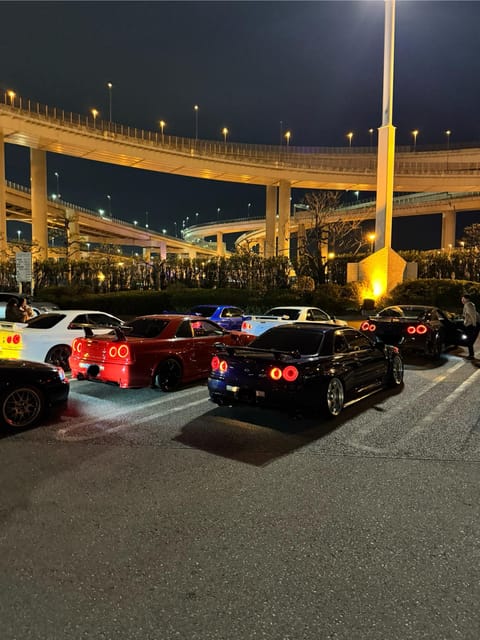【R34】Tokyo:Private Daikoku tour in Modified R34 - The convoy, tunnels, and Rainbow Bridge