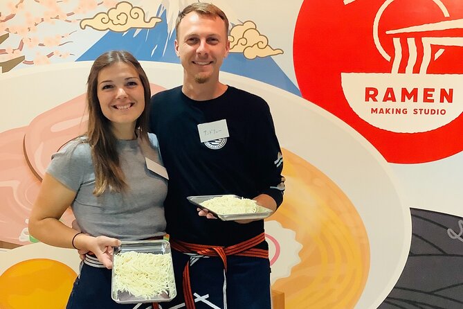 Ramen-Making Experience in the Osaka Castle Area with Souvenir - Making fresh ramen noodles from scratch