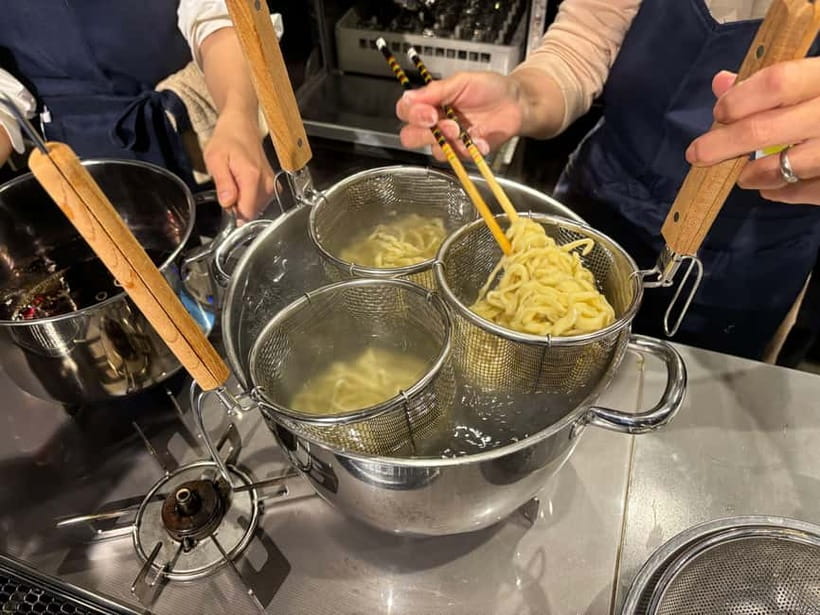 Ramen Making from Scratch +Akihabara Tour –Cooking Class - Taking the train from Suehirocho Station