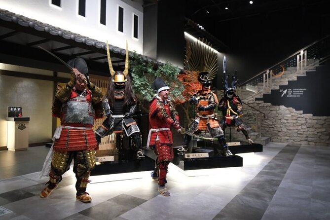 Samurai dress-up and shows, plus Tea Ceremony & Calligraphy - Wearing samurai armor and joining the shows