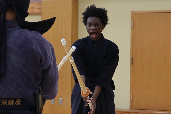 Samurai Experience - Learn Bushido through Kendo, in Tokyo - Learning to hold and swing the bamboo sword