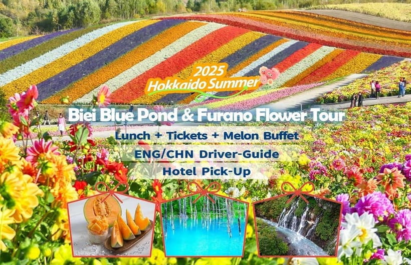 Sapporo: Furano Flower Sea & Biei Blue Pond Tour w/ Pickup - Five things to know before you book