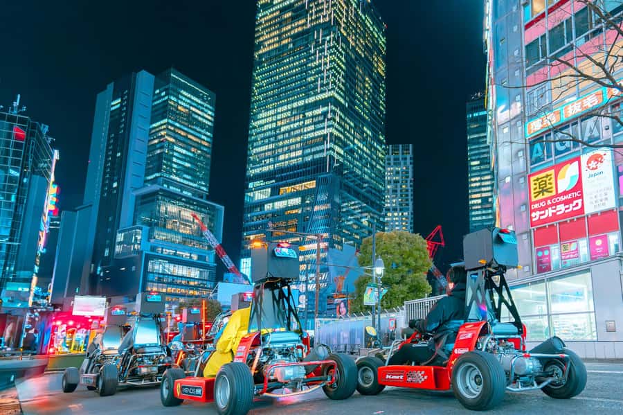 Shibuya#2 Go Karting Tour with Funny Costume - Automatic controls, safety, and speed