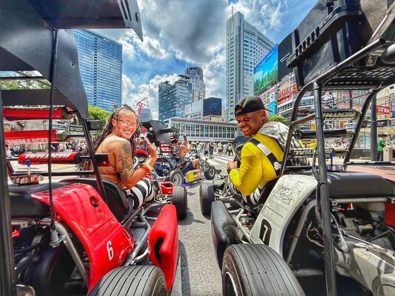 SHIBUYA CROSSING GO-KART BEST TOUR PROVIDER by ALOHA GO-KART - Roppongi and the National Stadium add variety