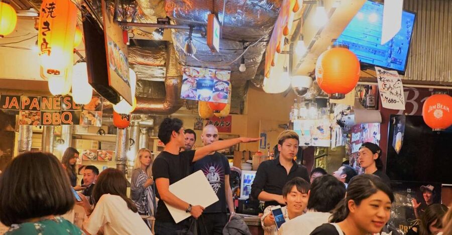 Shibuya Meltdown Night Tour: All-You-Can-Drink Bar Hopping - Second stop: the yokocho and the main drinking session