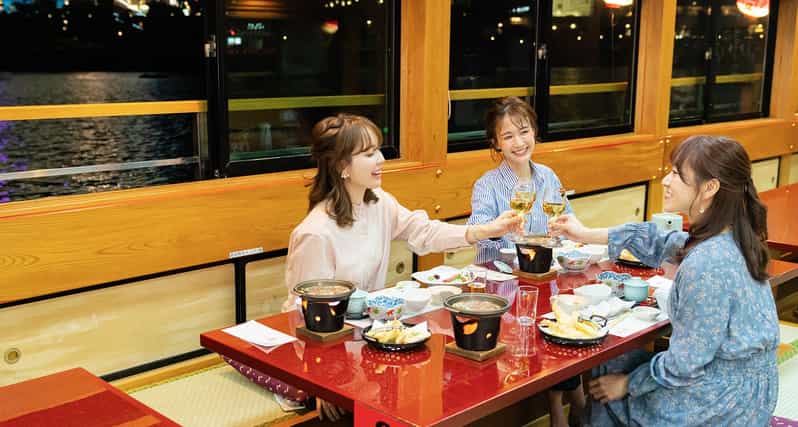Sumida River: Japanese Traditional Yakatabune Dinner Cruise - Starting in Asakusa beside Azumabashi