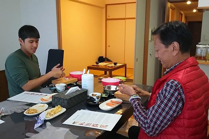 Sushi and Japnese foods cooking class in Osaka - Adding sake and Osaka-brewed beer
