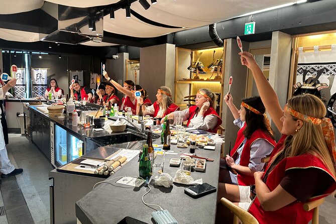 Sushi Making with Interactive Samurai Experience at JIN-ASAKUSA - Futomaki, sushi donuts, and dashimaki tamago