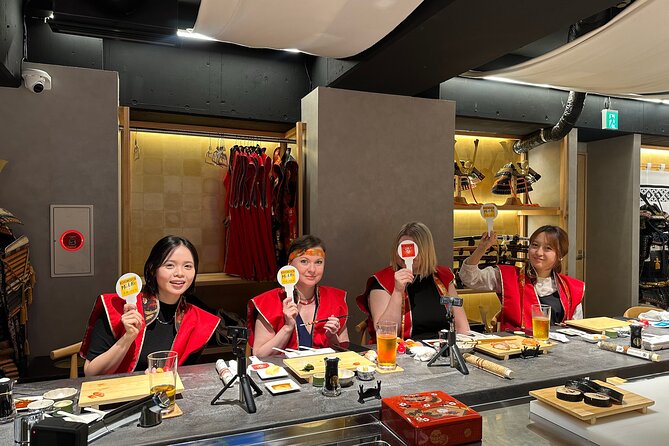 Sushi Making with Interactive Samurai Experience at JIN-ASAKUSA - Who will enjoy this most