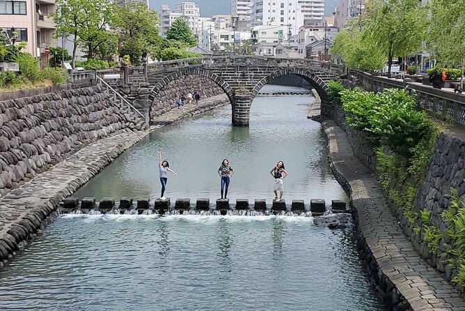 Taste Local Life: Nagasaki's Historical Street Walking Tour - Spectacles Bridge and the famous heart-shaped stones