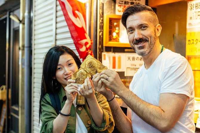The 10 Tastings of Tokyo With Locals: Private Street Food Tour - Ten tastings, from fishcake to sake