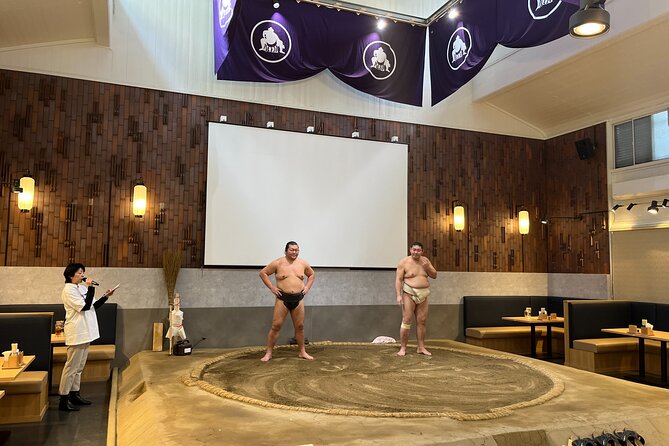 the SUMO show with Dinner - Arriving in Ryogoku for the 7:00 pm start