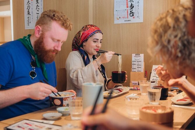 Tokyo After 5: Authentic Japanese Food & Drink Night Tour - Two drinks and the sake-pour ritual