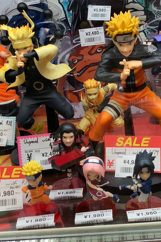 Tokyo Akihabara, Anime, Manga, Video Games & Maid Cafe Tour - TAMASHII NATIONS STORE TOKYO and character figures